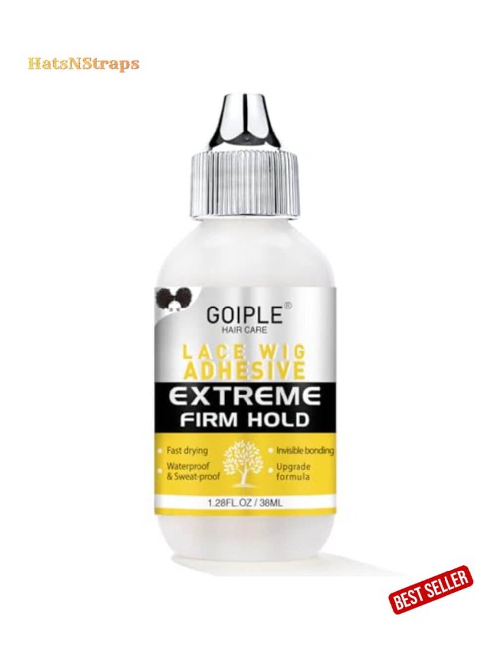 Waterproof Wig Glue for Lace Front Wigs Strong Hold Transparent Adhesive Hair